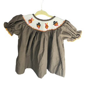 Thanksgiving Children's Bishop Dress By Bella Nova Boutique Size 18 Months